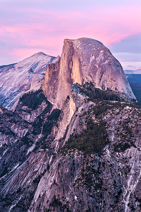 Half Dome at Dusk, Yosemite, CA