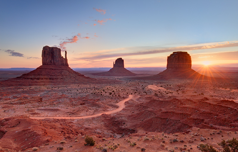 The Mittens at Sunrise, Monument Valley, AZ