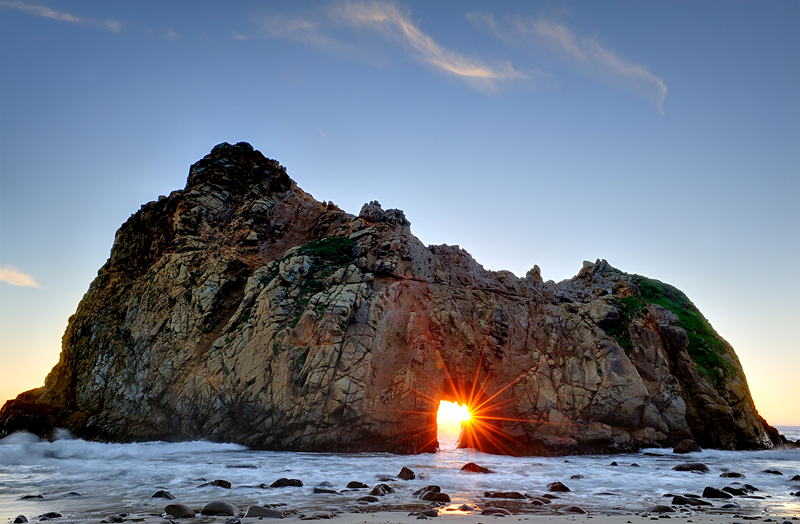 Last Sun Rays, Pfeiffer Beach, CA
