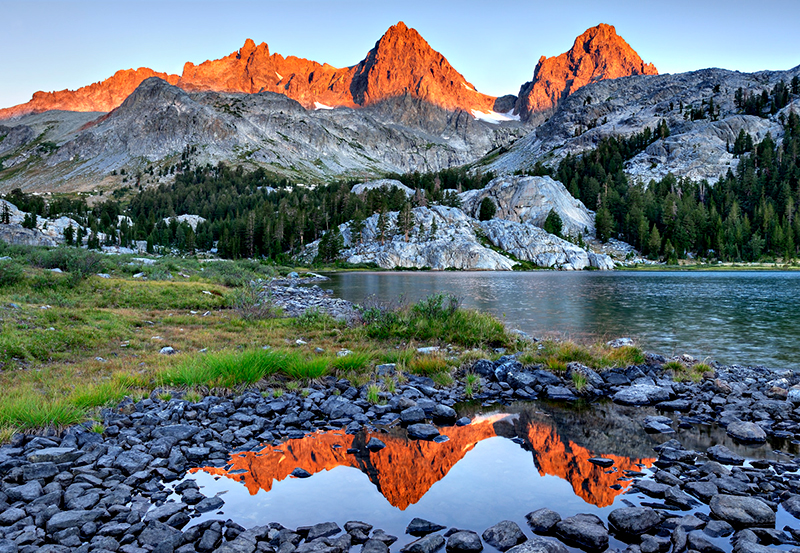 Ediza Lake Sunrise, Eastern Sierra, CA