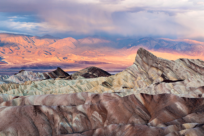 Manly Beacon at Sunrise, Death Valley, CA