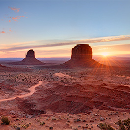 The Mittens at Sunrise, Monument Valley, AZ