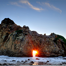 Last Sun Rays, Pfeiffer Beach, CA