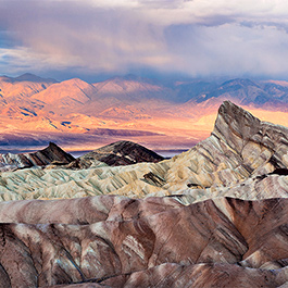 Manly Beacon at Sunrise, Death Valley, CA